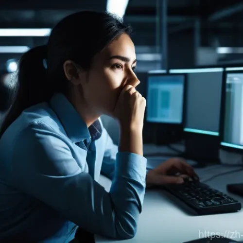 실제 사이버보안 업무 사례 분석 - **Prompt for Ransomware Attack:**
    "A visually distressed office worker, appearing to be in their...