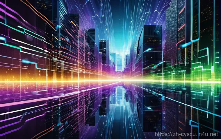 사이버보안 전문가들이 자주 사용하는 용어 정리 - **DDoS Attack: Digital Overload**
    A dynamic, high-energy illustration of a modern digital citysc...